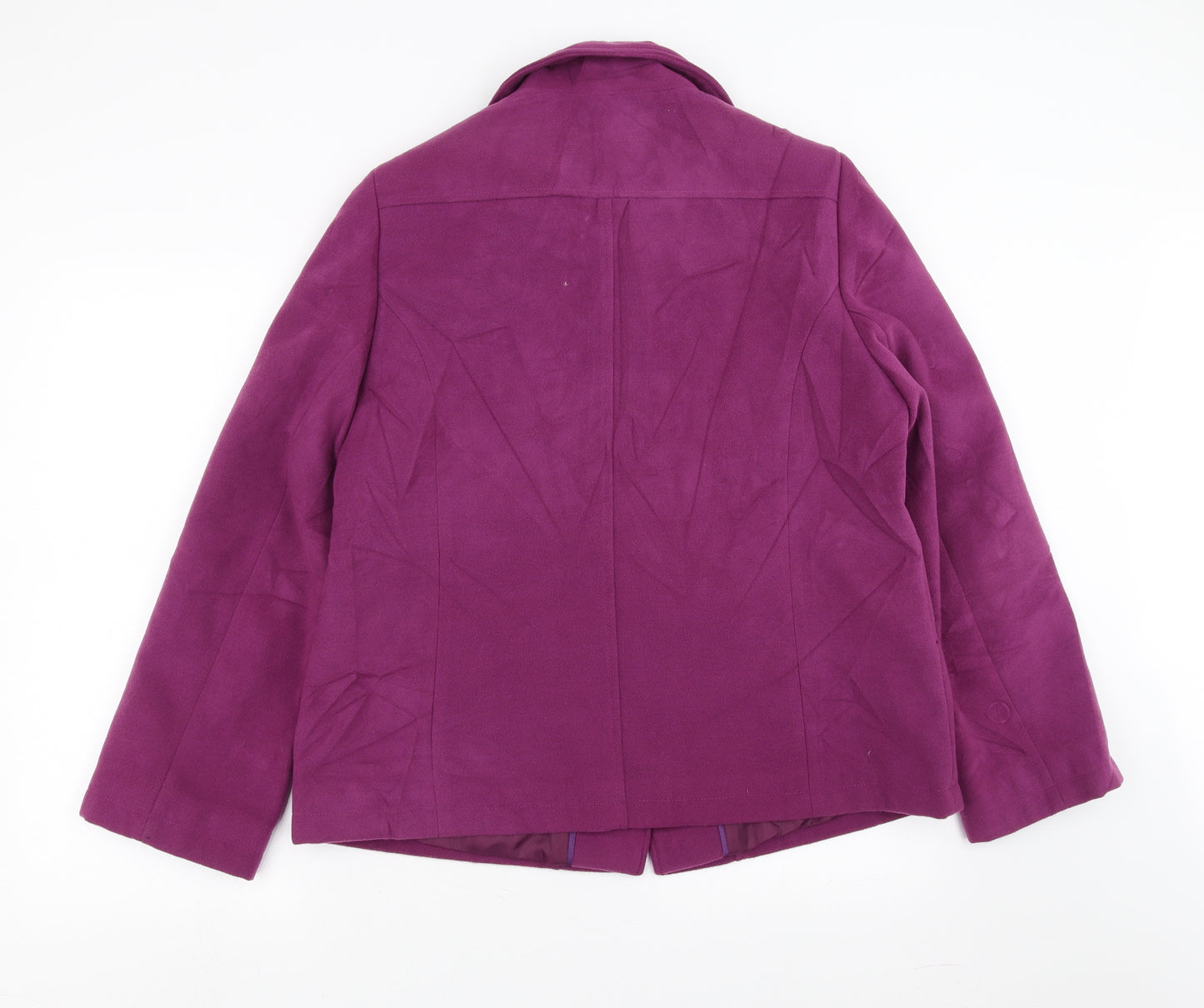 Eleganze Womens Purple   Jacket Coat Size 16