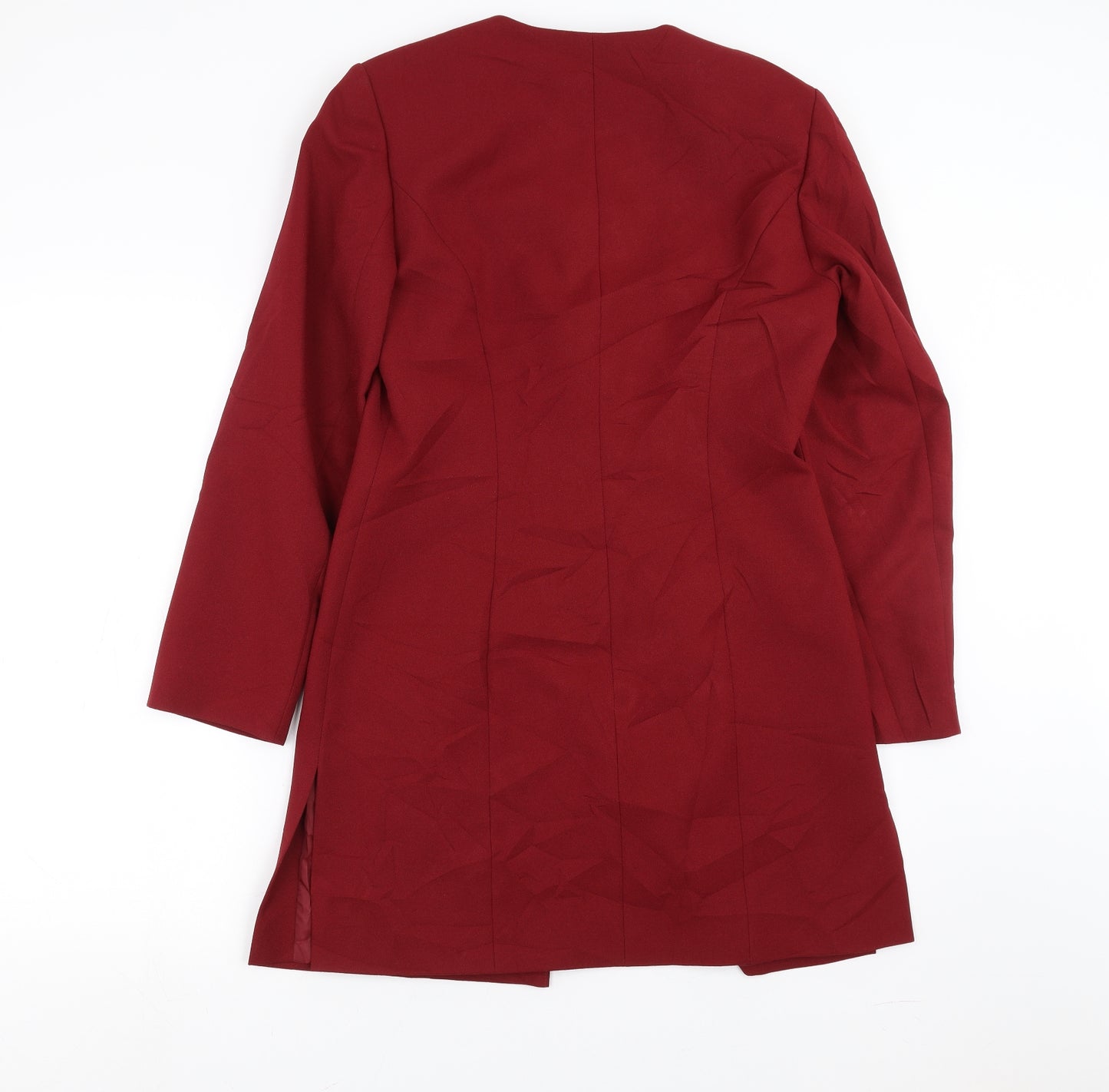 Collection Womens Red   Jacket Suit Jacket Size 10  - Embroidered detail