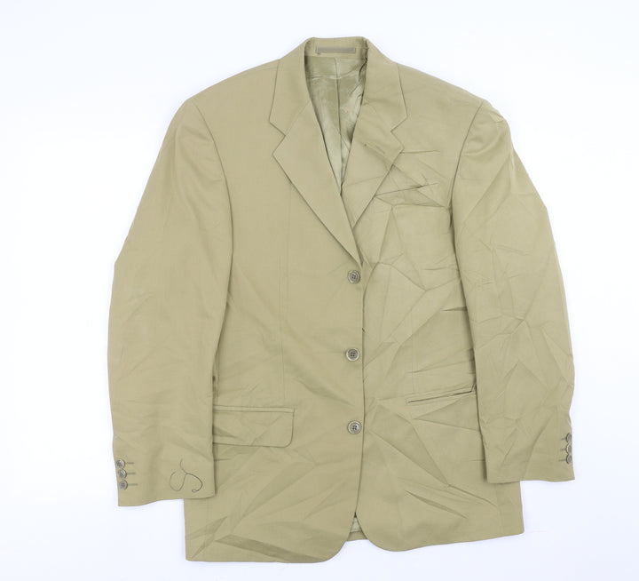 conqueror Mens Green   Jacket Suit Jacket Size 38