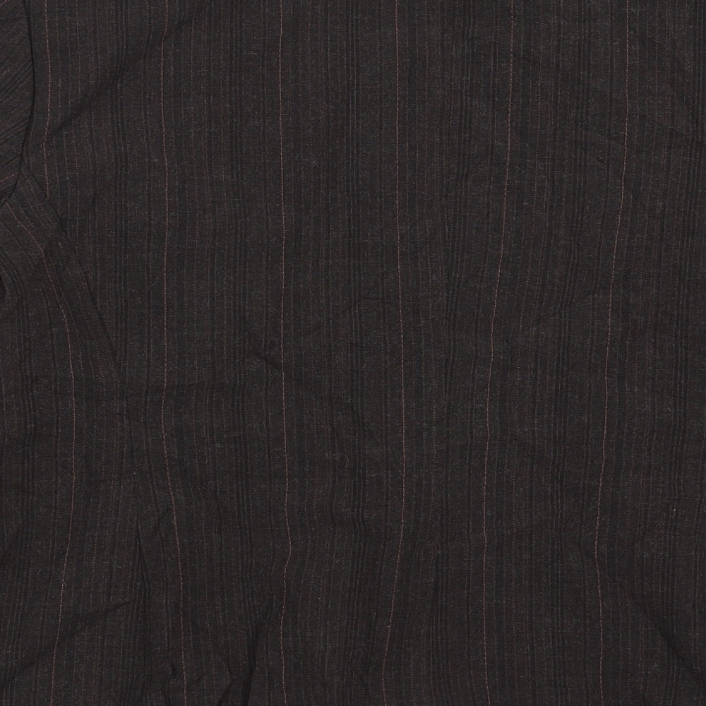 Marks and Spencer Womens Brown Striped  Jacket Suit Jacket Size 18