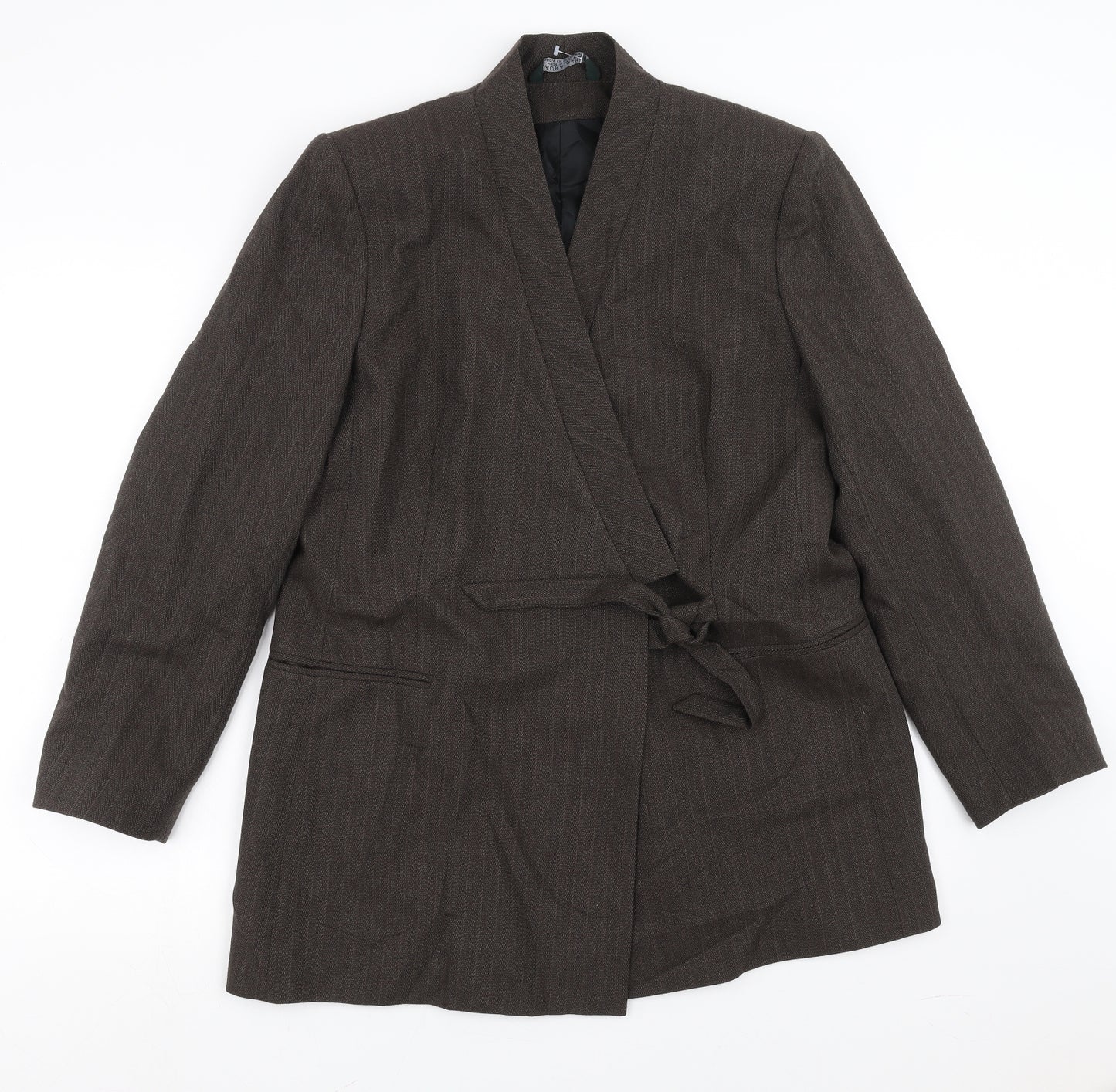 Laura Ashley Womens Brown   Jacket Suit Jacket Size 14