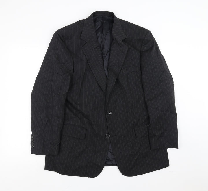 Mr Harry Mens Grey Striped Jacket Suit Jacket Size 42