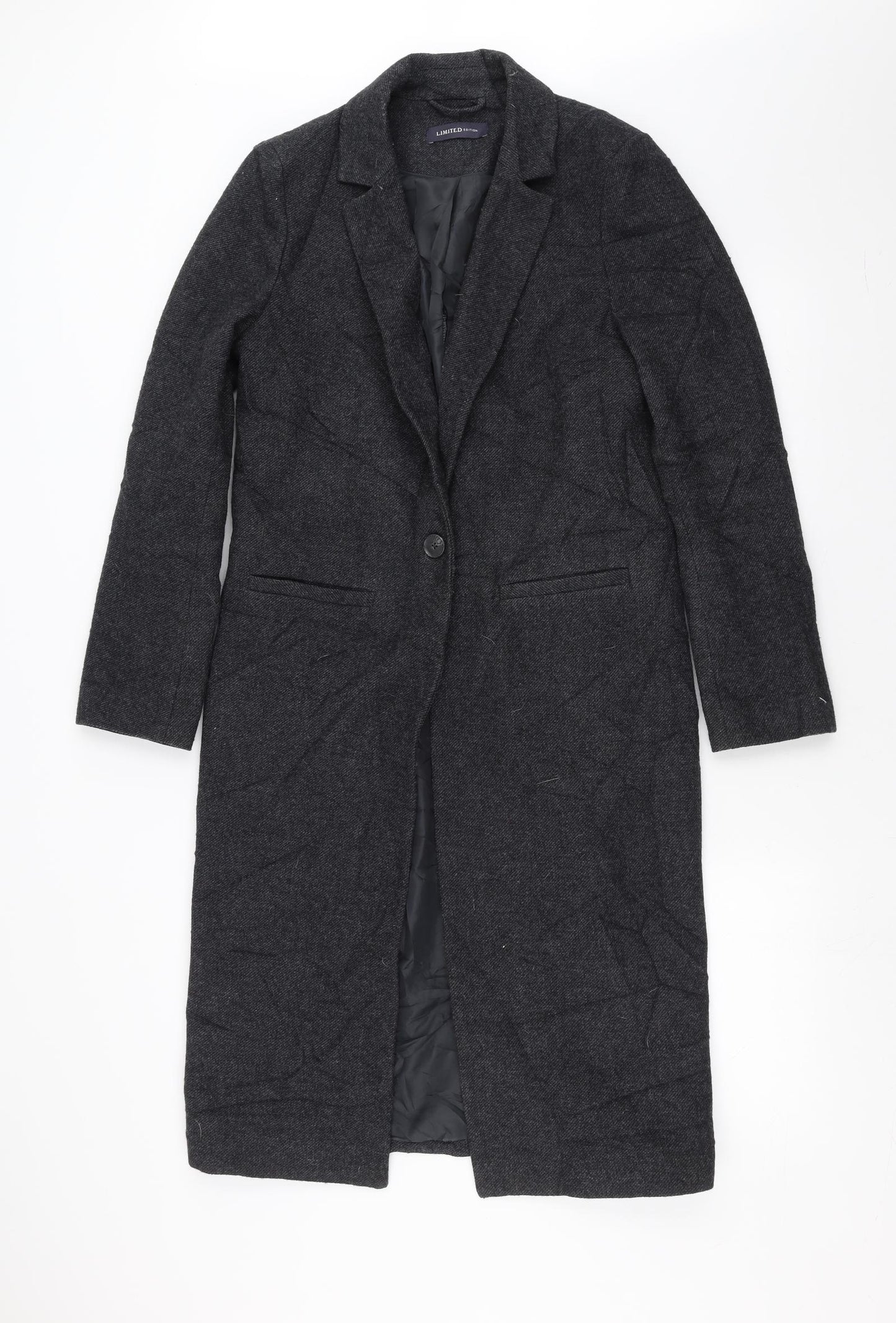 Marks and Spencer Womens Grey   Overcoat Coat Size 8