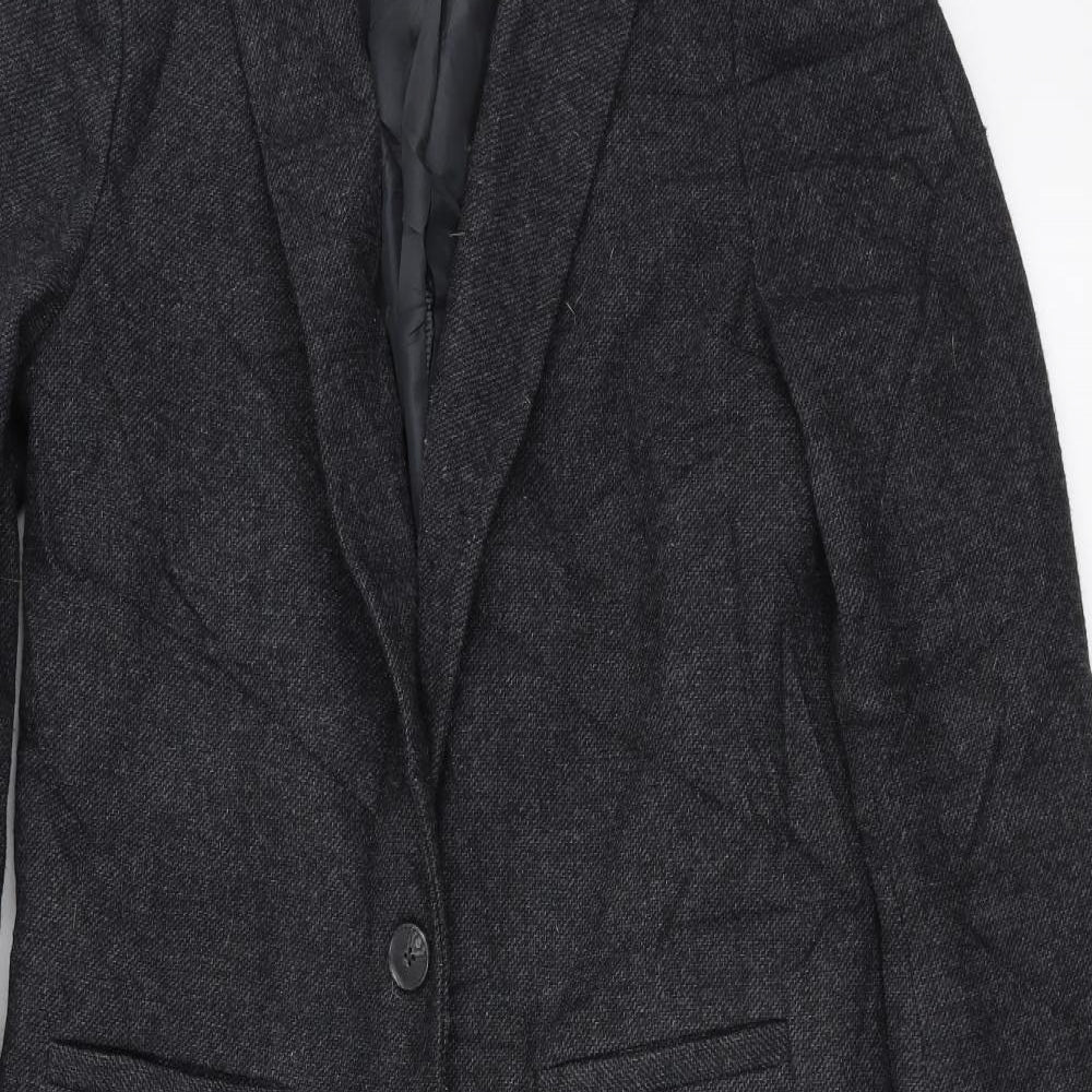 Marks and Spencer Womens Grey   Overcoat Coat Size 8