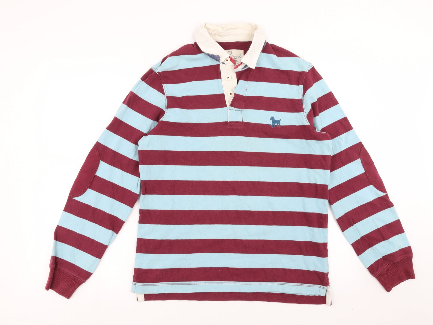Mini Boden Boys Blue Striped  Pullover Sweatshirt Size 13-14 Years
