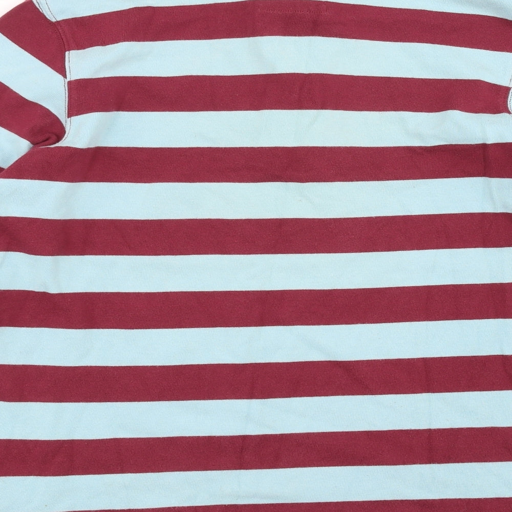 Mini Boden Boys Blue Striped  Pullover Sweatshirt Size 13-14 Years
