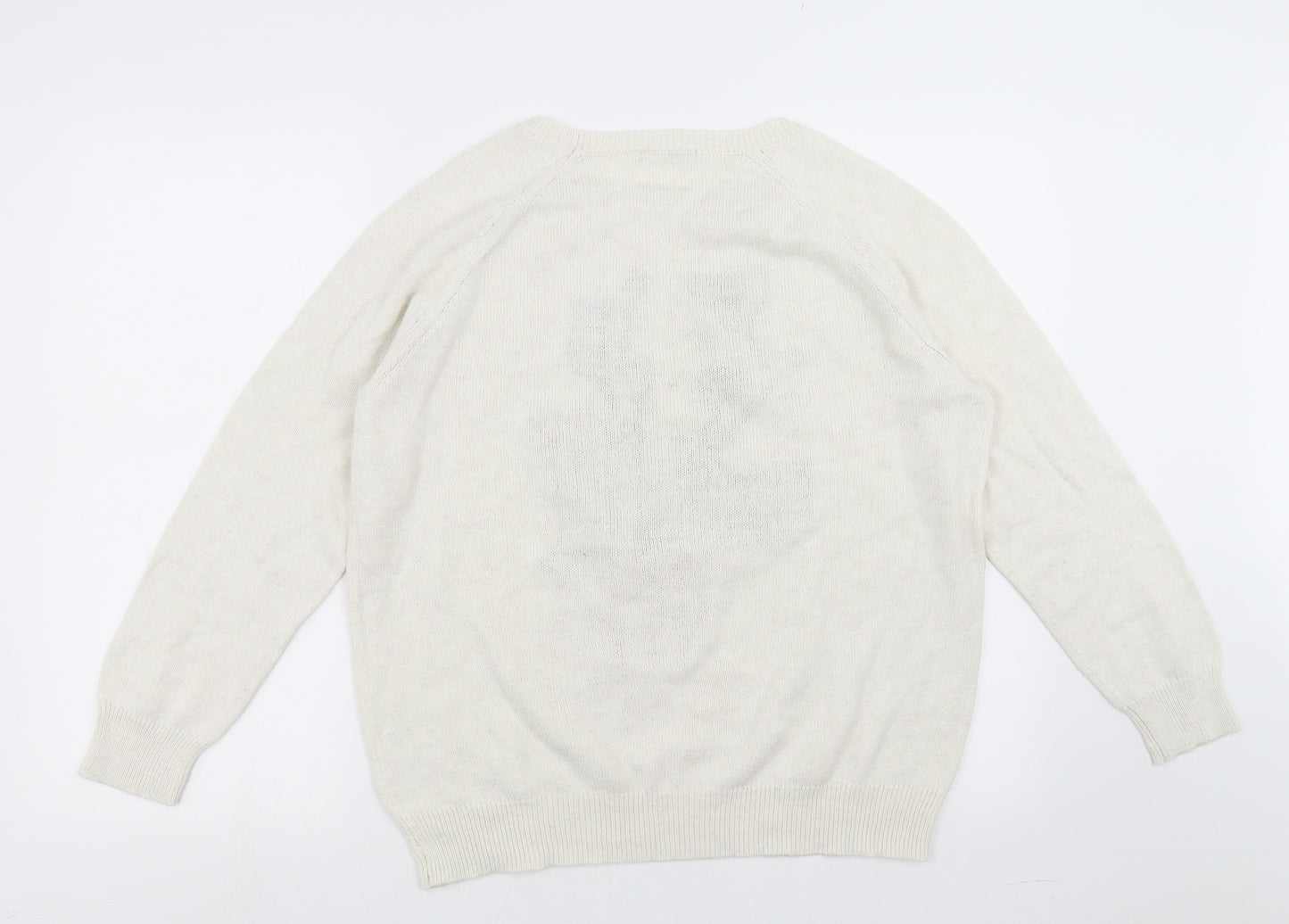 Sainsburys  Womens Ivory   Pullover Jumper Size 18  - christmas jumper