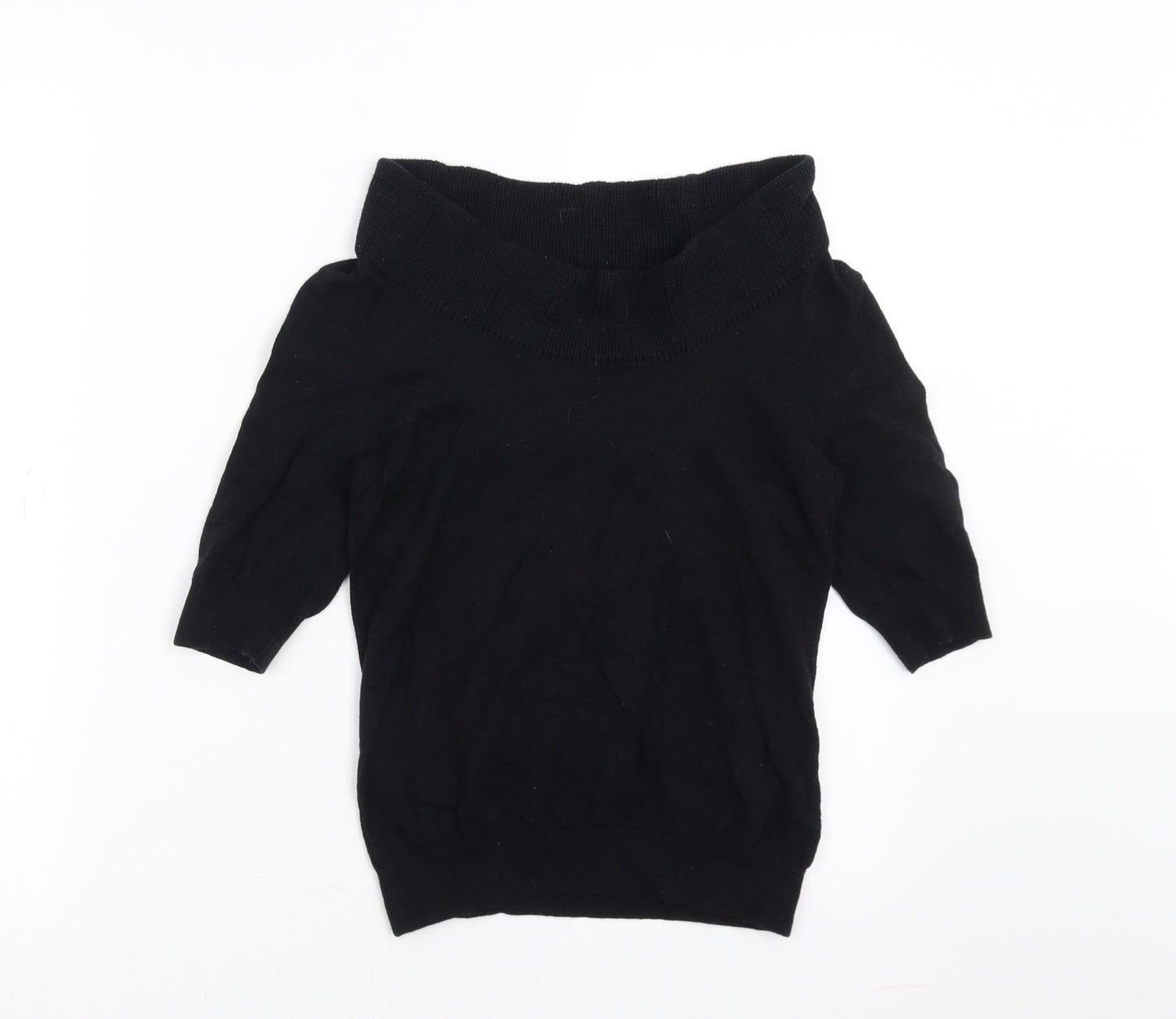 Giordano Womens Black  Knit Pullover Jumper Size XS