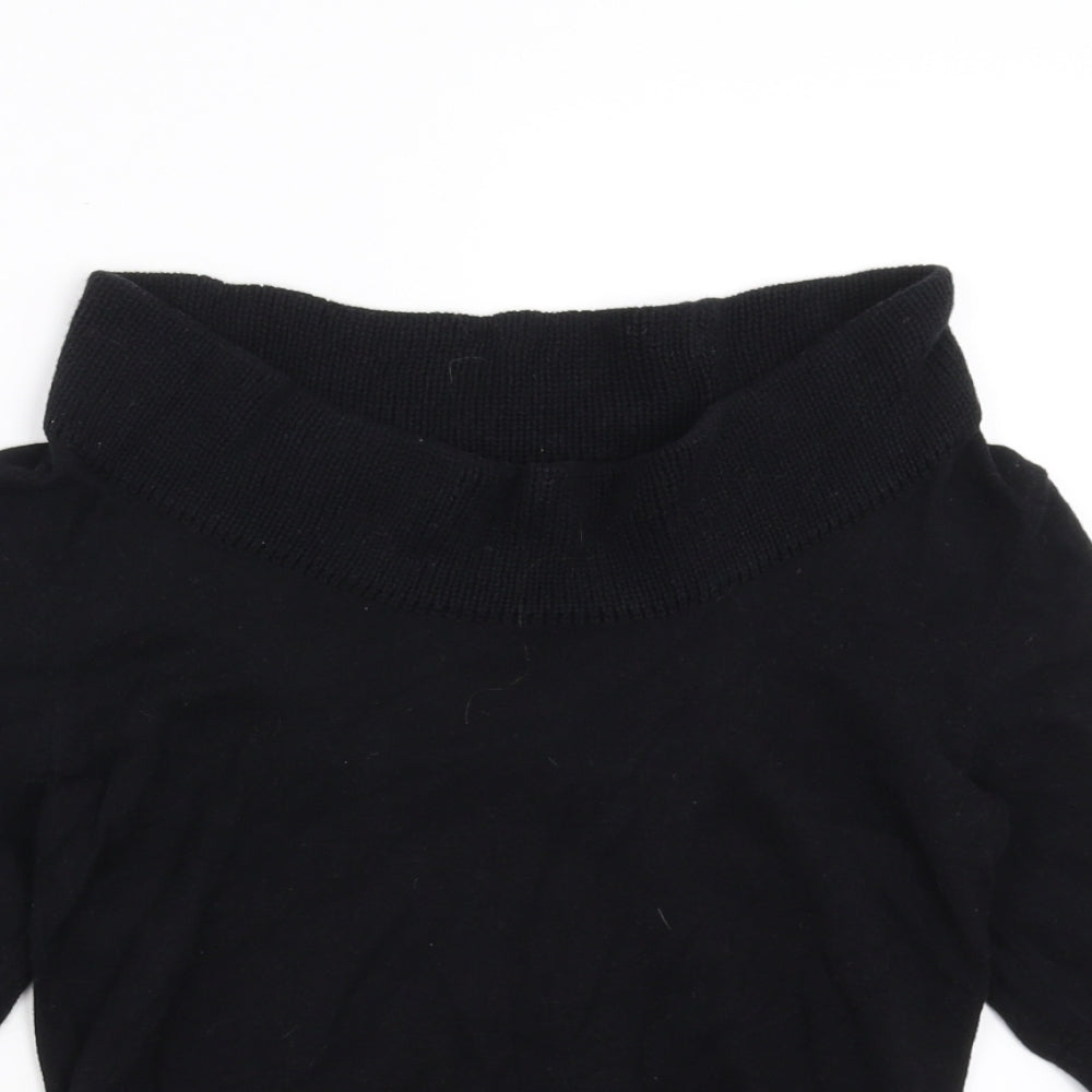 Giordano Womens Black  Knit Pullover Jumper Size XS