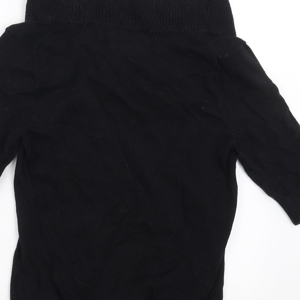 Giordano Womens Black  Knit Pullover Jumper Size XS