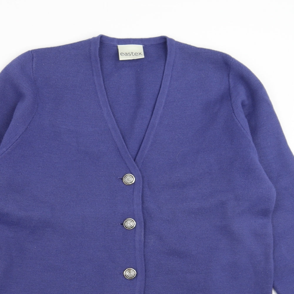 Eastex Womens Blue   Cardigan Jumper Size S
