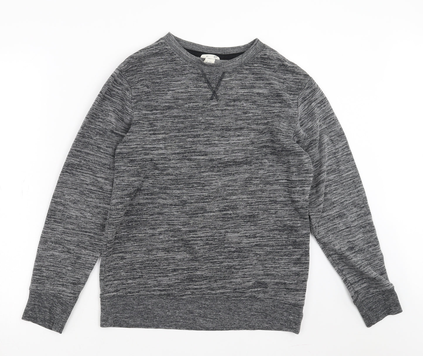 H&M Boys Grey   Pullover Sweatshirt Size 12-13 Years