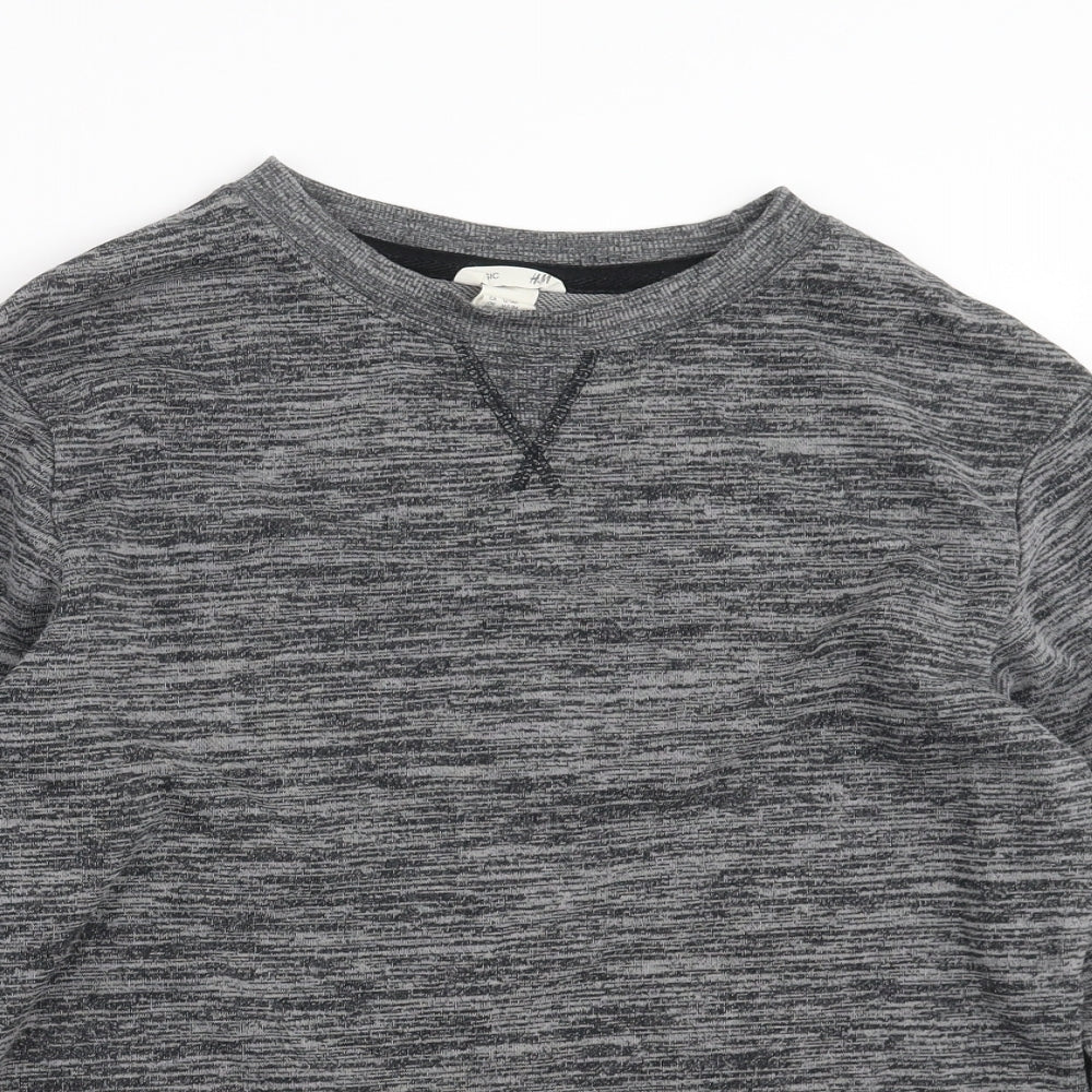 H&M Boys Grey   Pullover Sweatshirt Size 12-13 Years