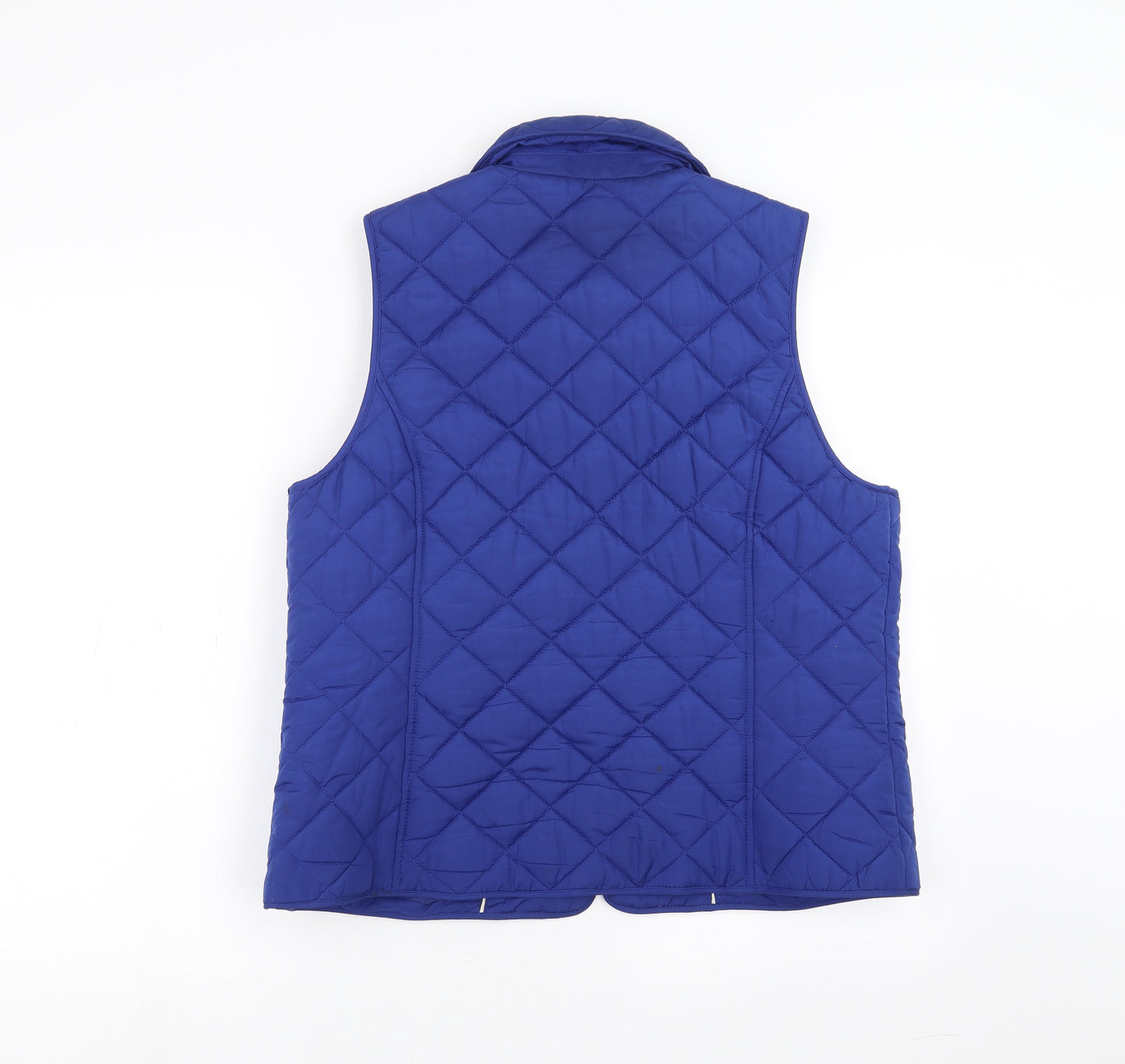 Charter Club Womens Blue Argyle/Diamond  Gilet Jacket Size M  - bodywarmer
