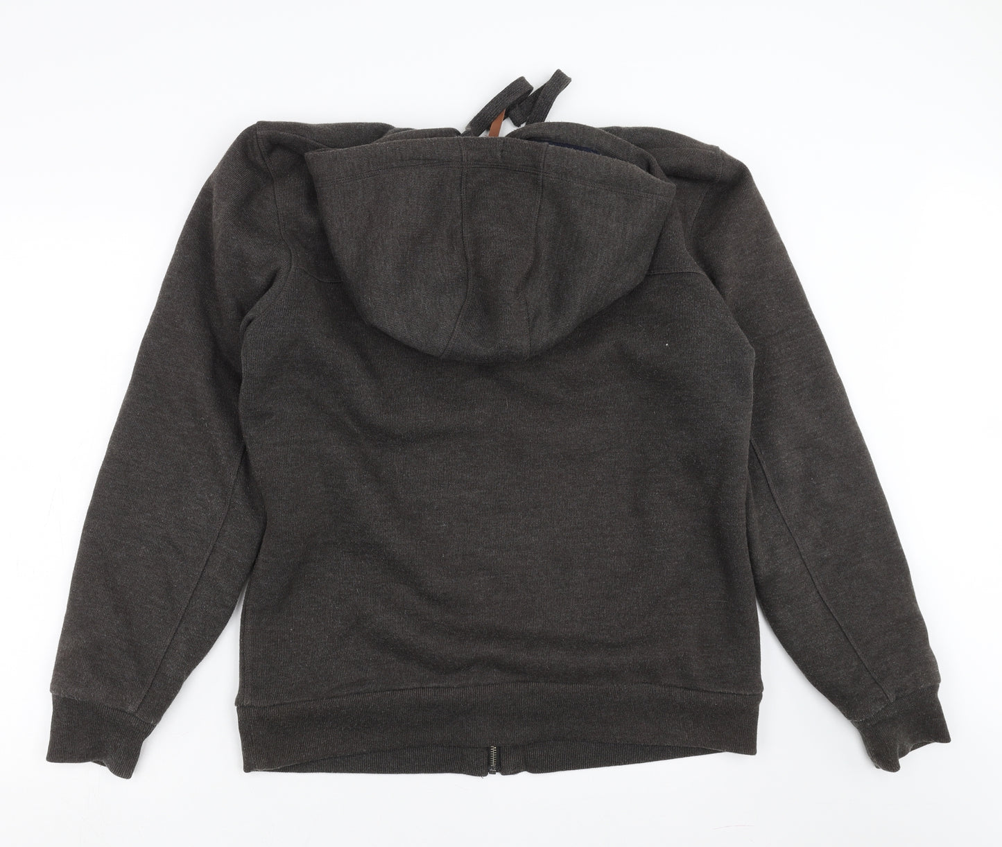 Criminal Mens Grey   Full Zip Hoodie Size L