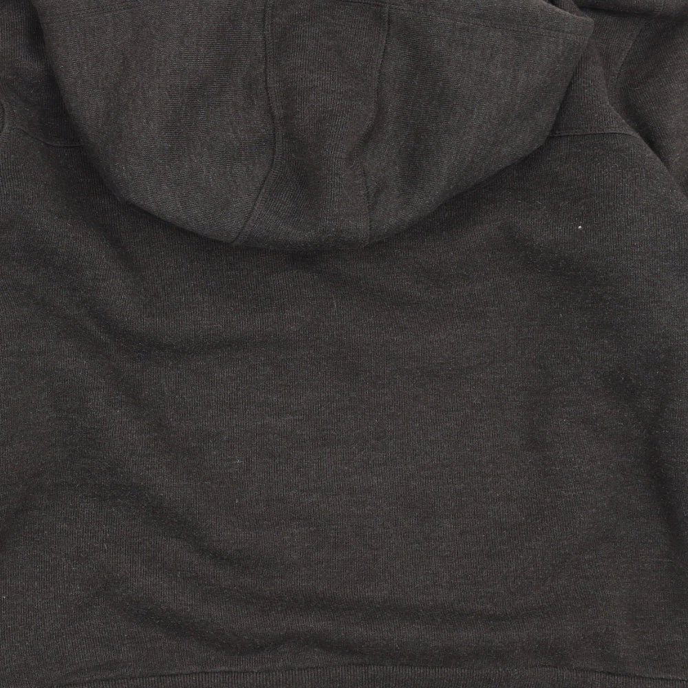 Criminal Mens Grey   Full Zip Hoodie Size L