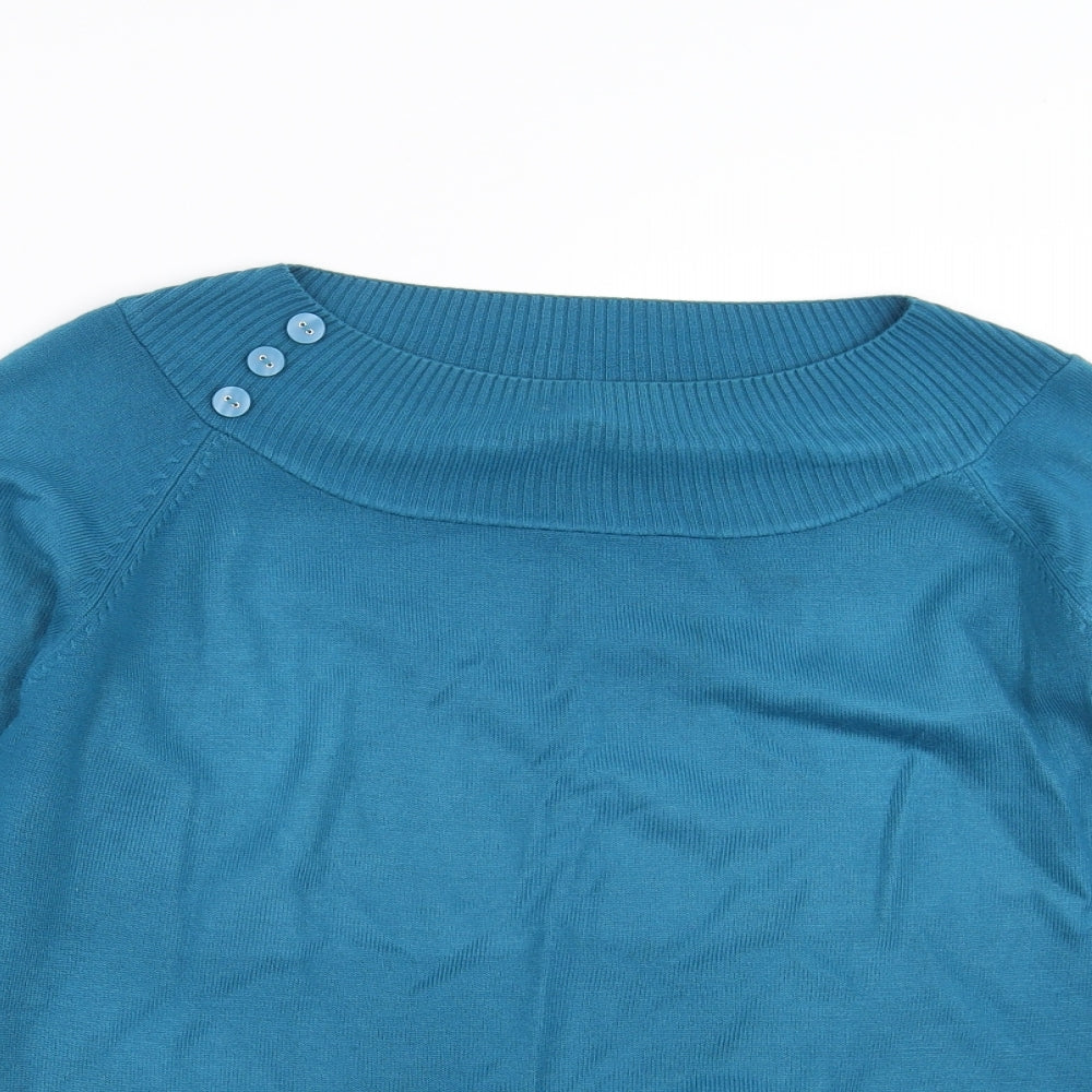Marks and Spencer Womens Blue   Pullover Jumper Size 14
