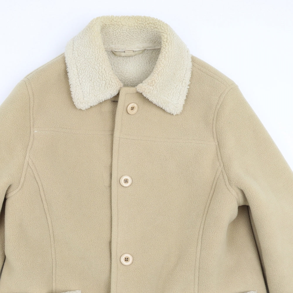 EWM Womens Beige   Jacket Coat Size 10  - fleece lined