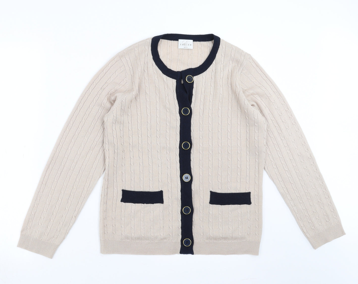Eastex Womens Beige   Cardigan Jumper Size 10
