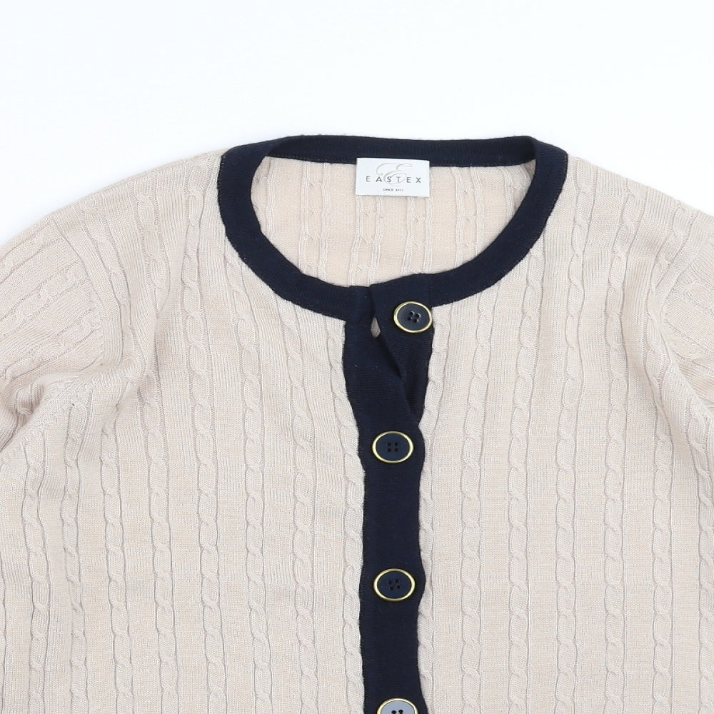 Eastex Womens Beige   Cardigan Jumper Size 10