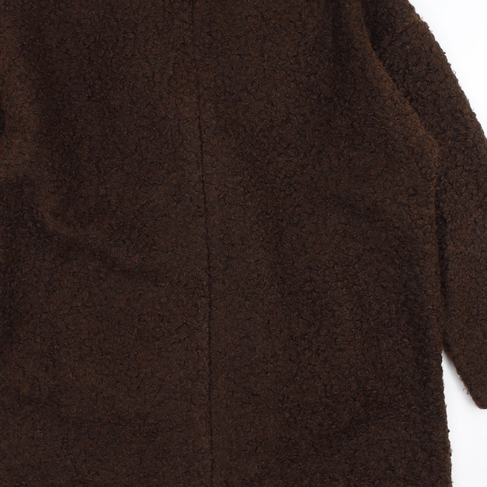 F&F Womens Brown   Overcoat Coat Size 12