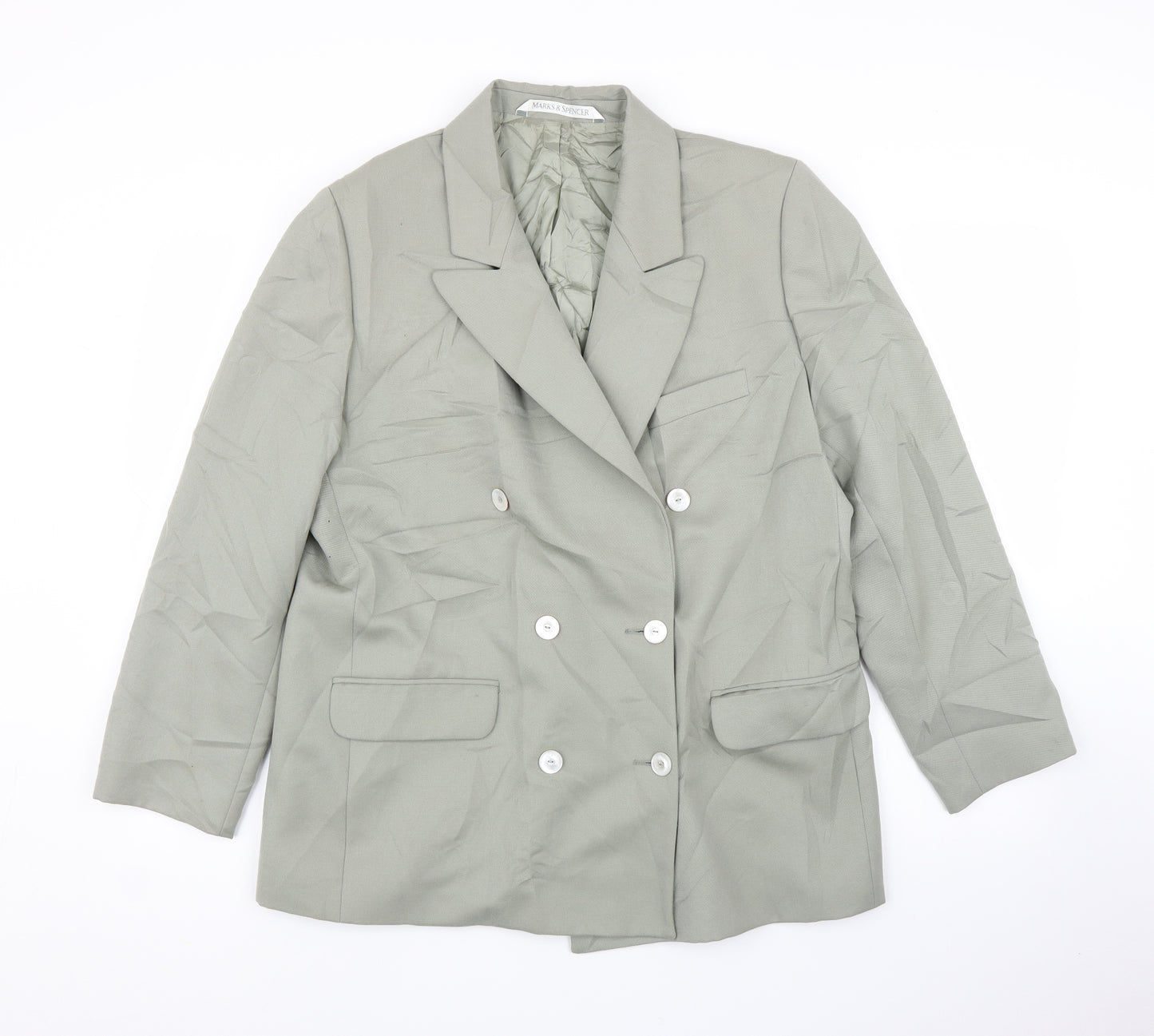 M&S Mens Green   Jacket Suit Jacket Size 40