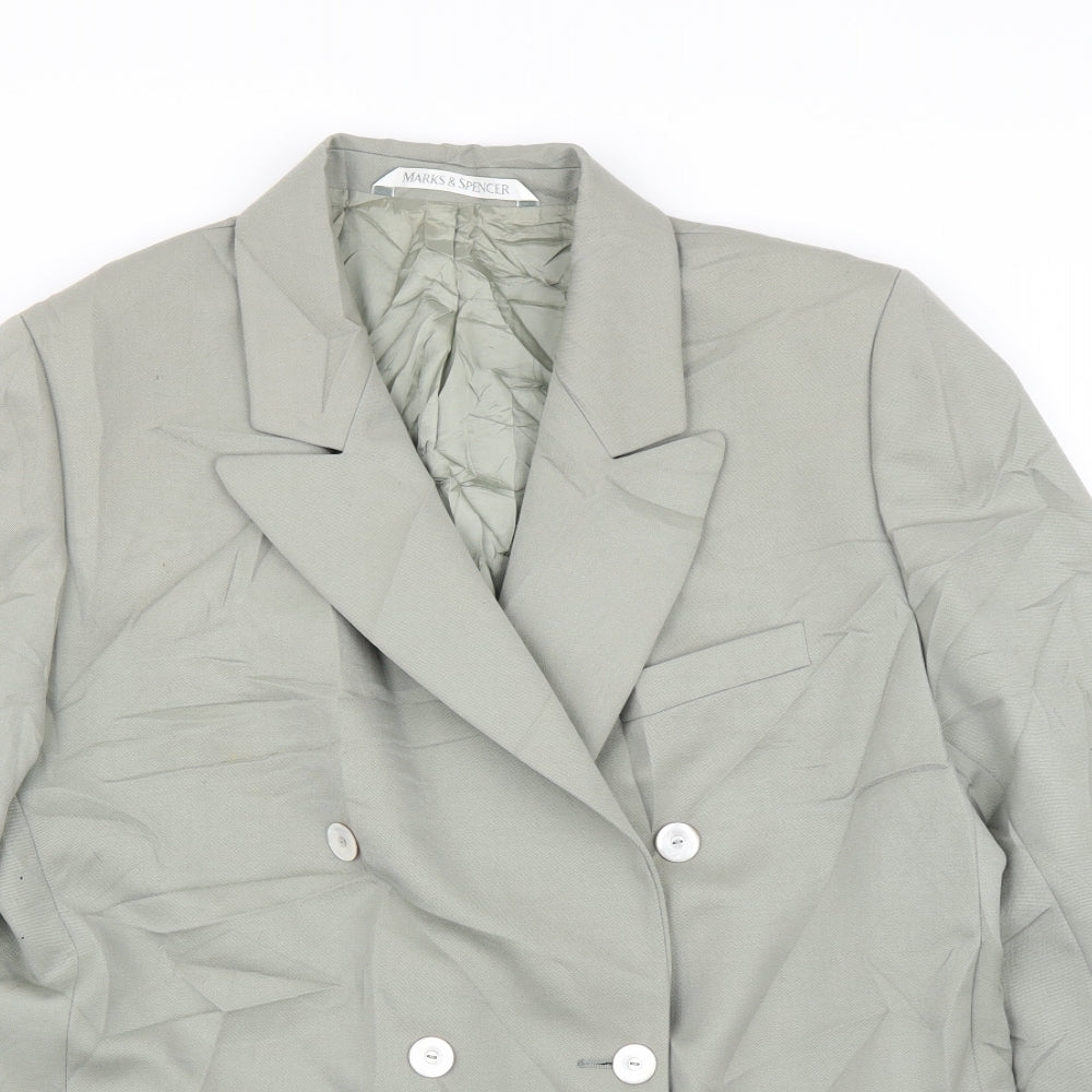M&S Mens Green   Jacket Suit Jacket Size 40