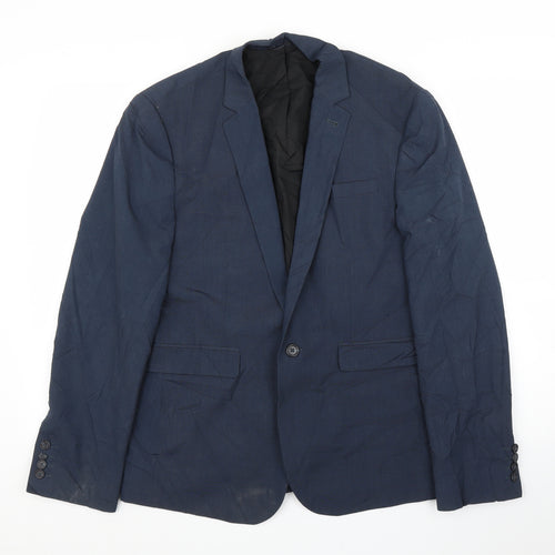 ASOS Womens Blue   Jacket Suit Jacket Size 40