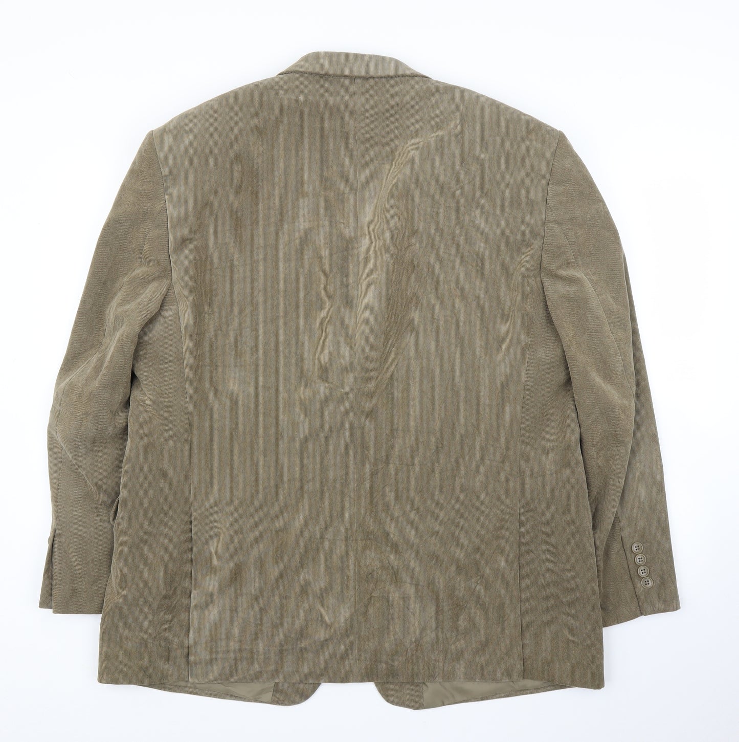 M&S Mens Beige  Corduroy Jacket Suit Jacket Size 44