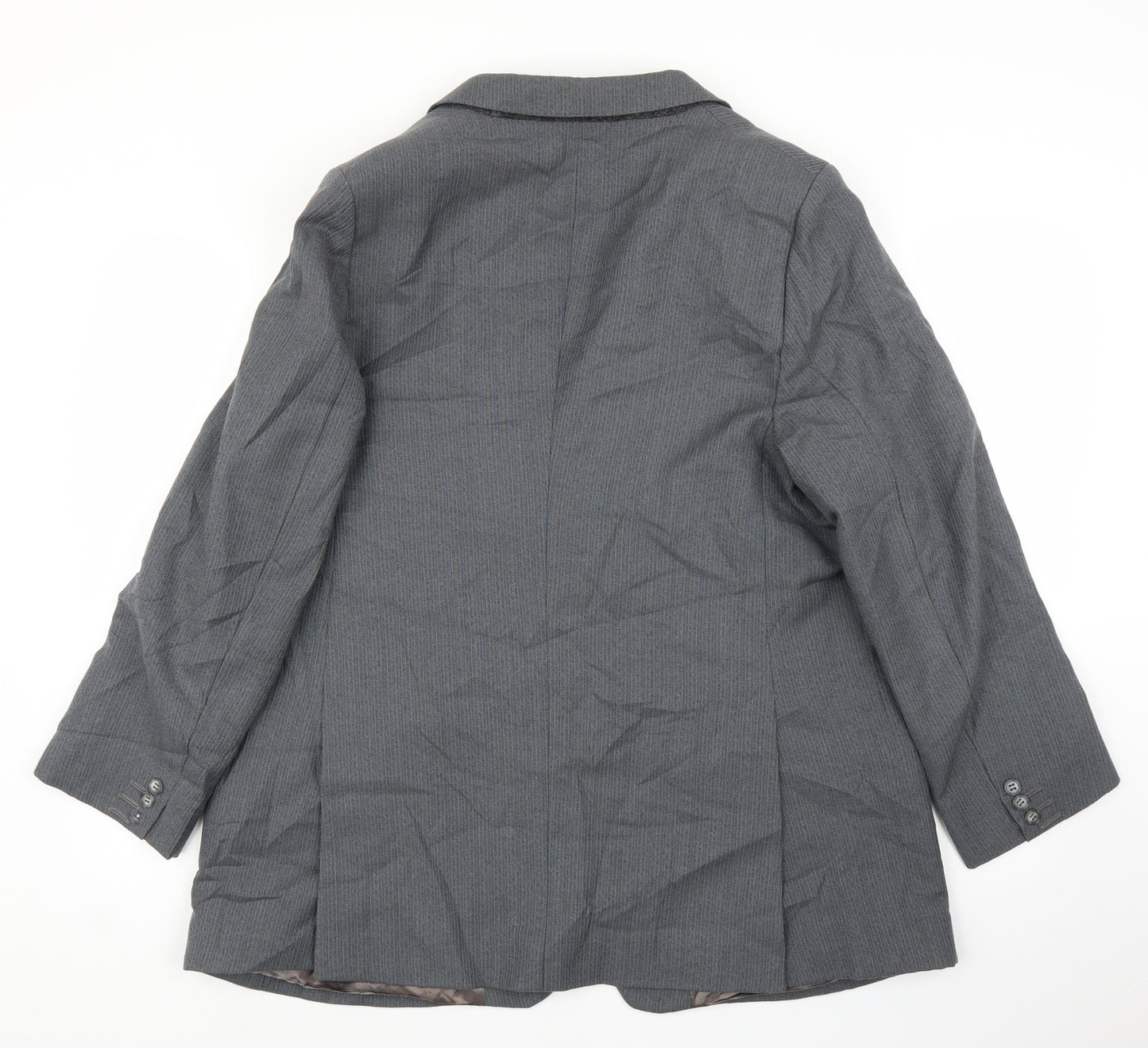 Country Tailoring Mens Grey Striped  Jacket Suit Jacket Size 42