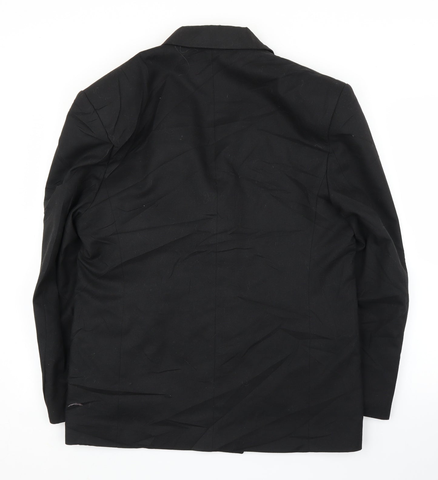 Lounge Lizard Mens Black   Jacket Suit Jacket Size 40