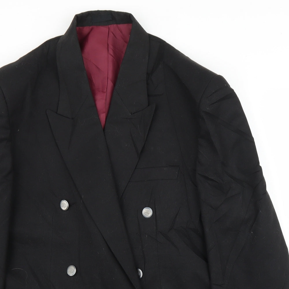 Lounge Lizard Mens Black   Jacket Suit Jacket Size 40