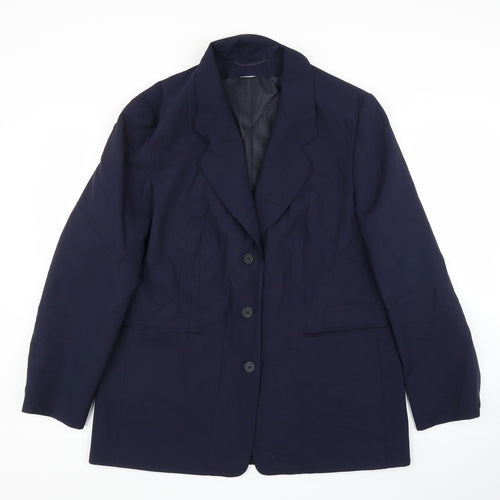 Preworn Mens Blue   Jacket Suit Jacket Size 40