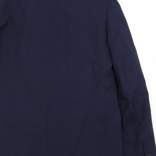 Preworn Mens Blue   Jacket Suit Jacket Size 40