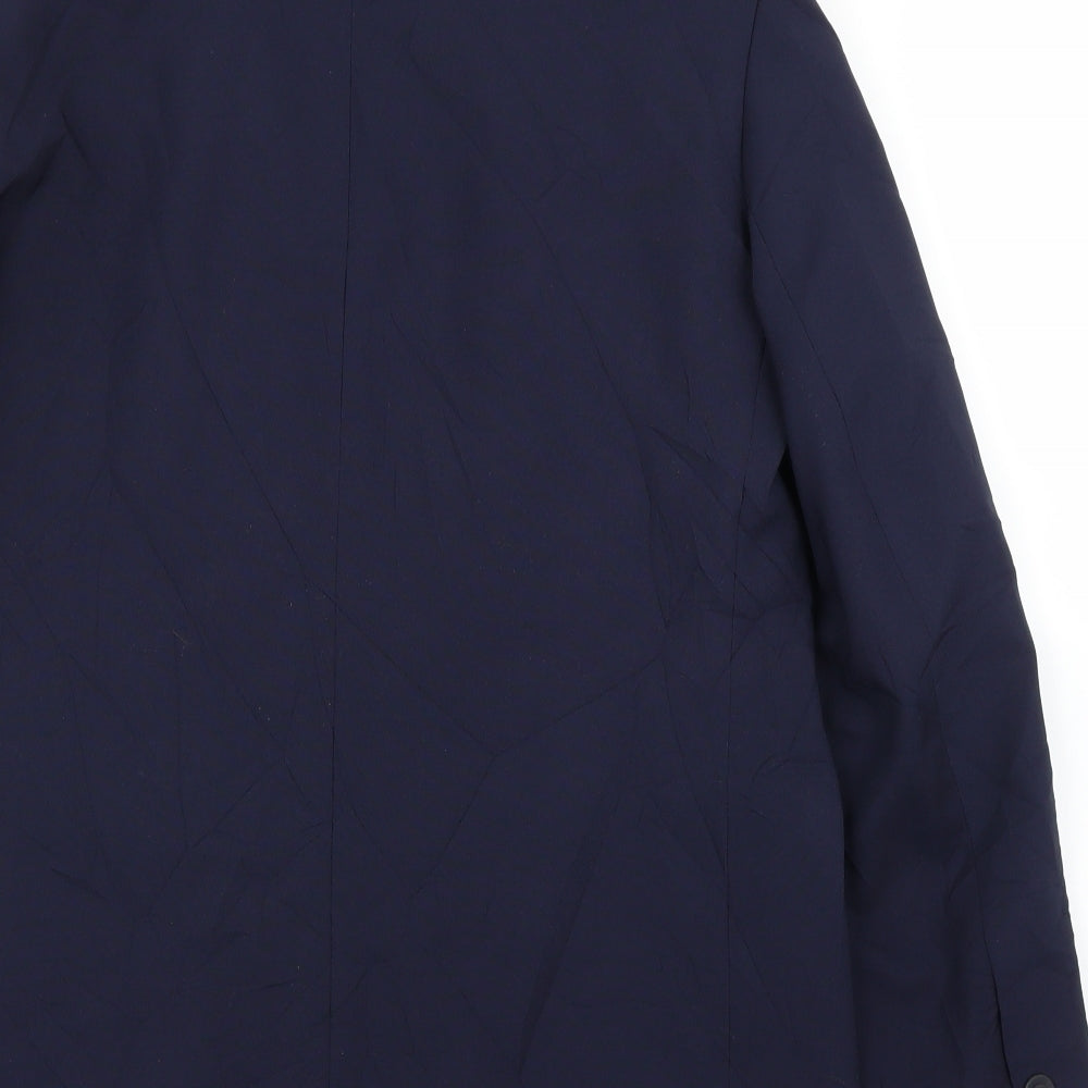 Preworn Mens Blue   Jacket Suit Jacket Size 40