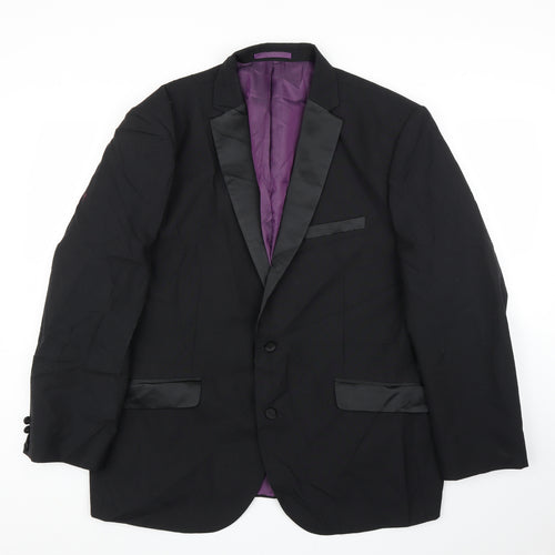 Charlton Gray  Womens Black   Jacket Suit Jacket Size 46
