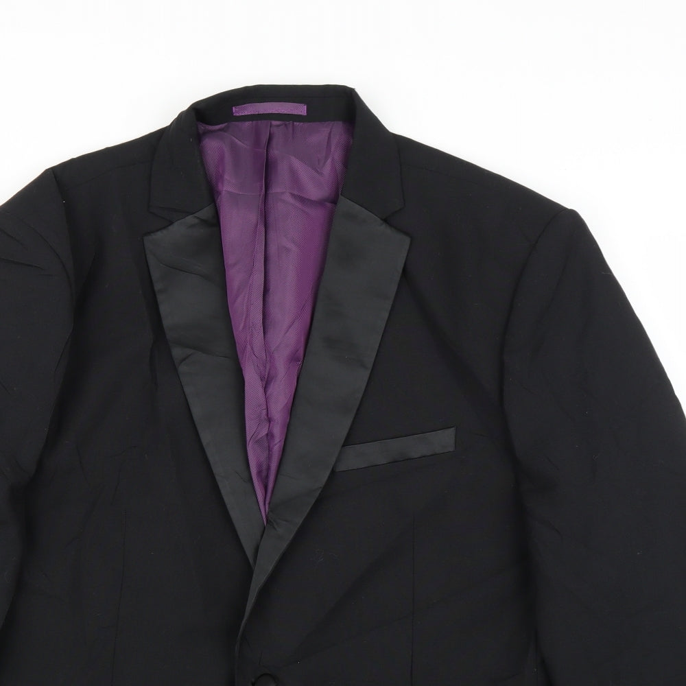 Charlton Gray  Womens Black   Jacket Suit Jacket Size 46