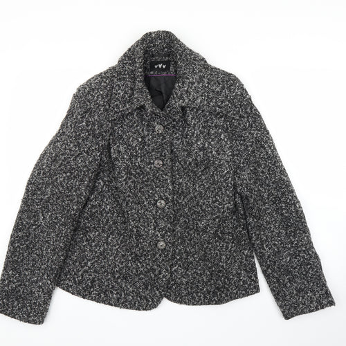 M&S Womens Grey   Jacket Coatigan Size 14
