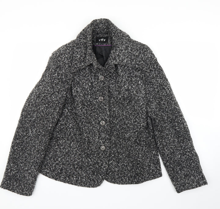 M&S Womens Grey   Jacket Coatigan Size 14