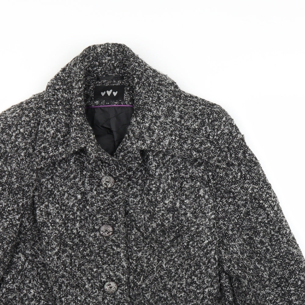 M&S Womens Grey   Jacket Coatigan Size 14