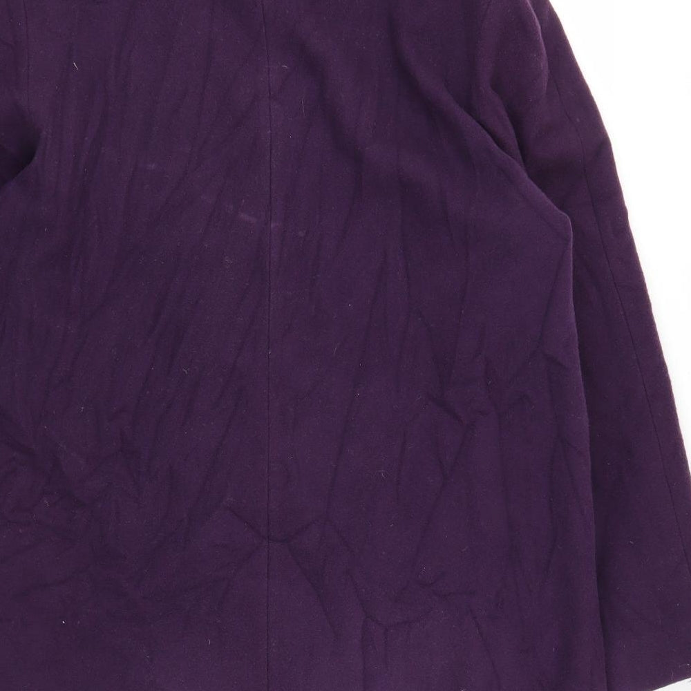 Eastex Womens Purple   Overcoat Coat Size 12