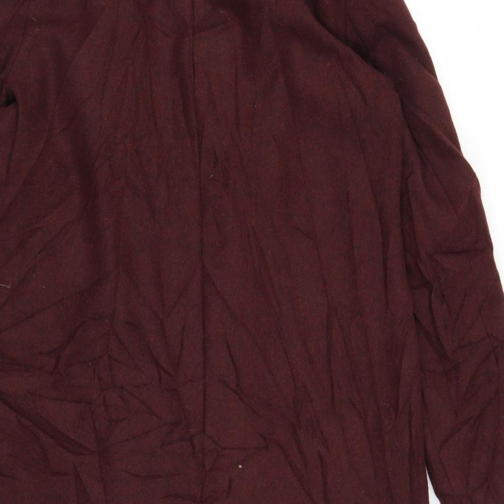 New Look Womens Purple   Overcoat Coat Size 12