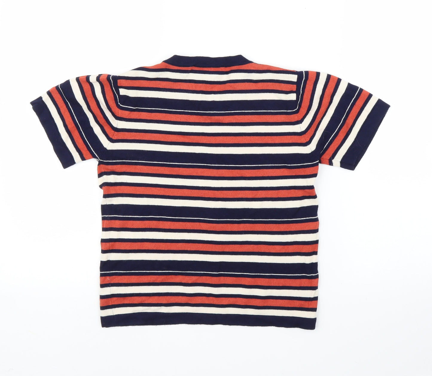 Brandy Melville Womens Blue Striped  Basic Blouse Size S