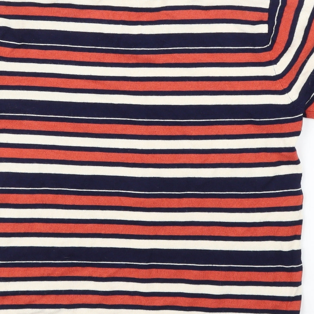 Brandy Melville Womens Blue Striped  Basic Blouse Size S