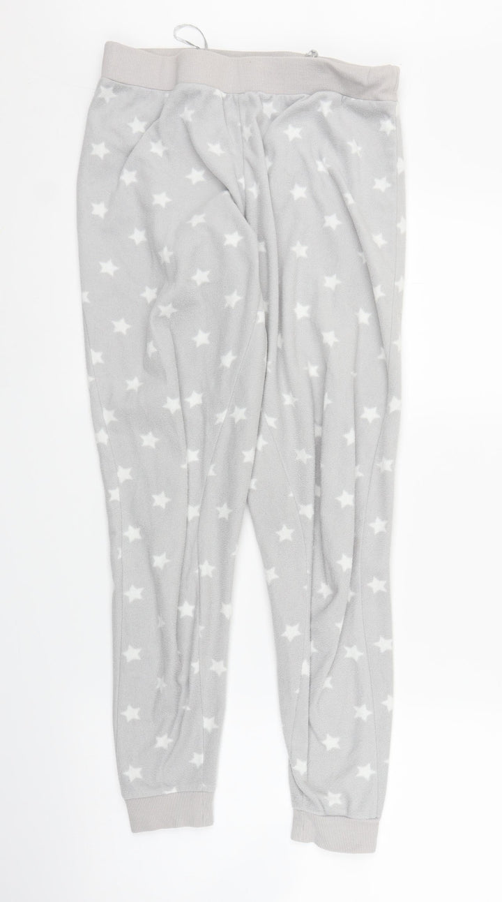 Debenhams Womens Grey Solid Chemise Pyjama Pants Size 8 - Stars