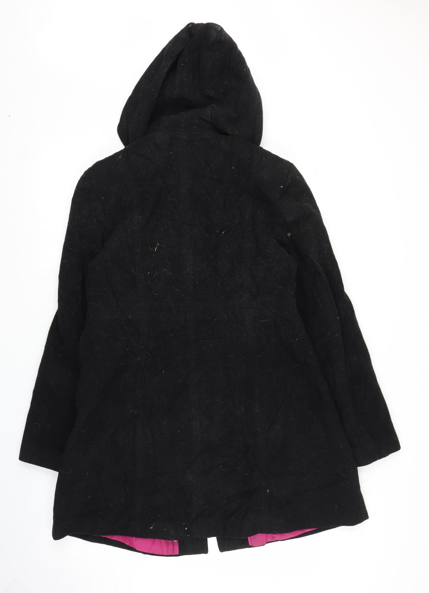 NEXT Womens Black   Overcoat Coat Size 14