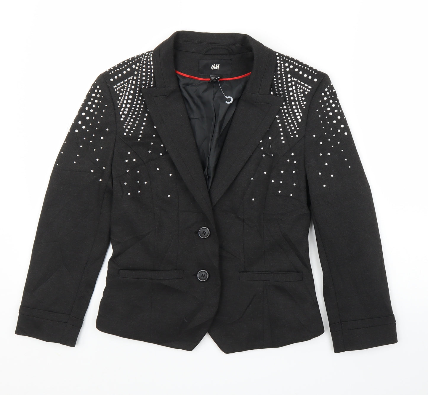 H&M Womens Black   Cardigan Jumper Size 10