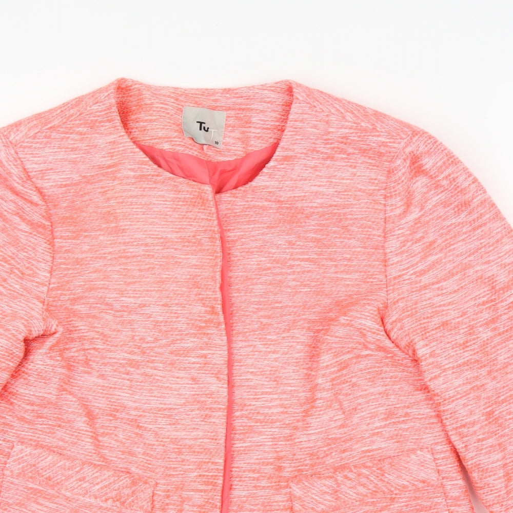 TU Womens Orange   Cardigan Jumper Size 10
