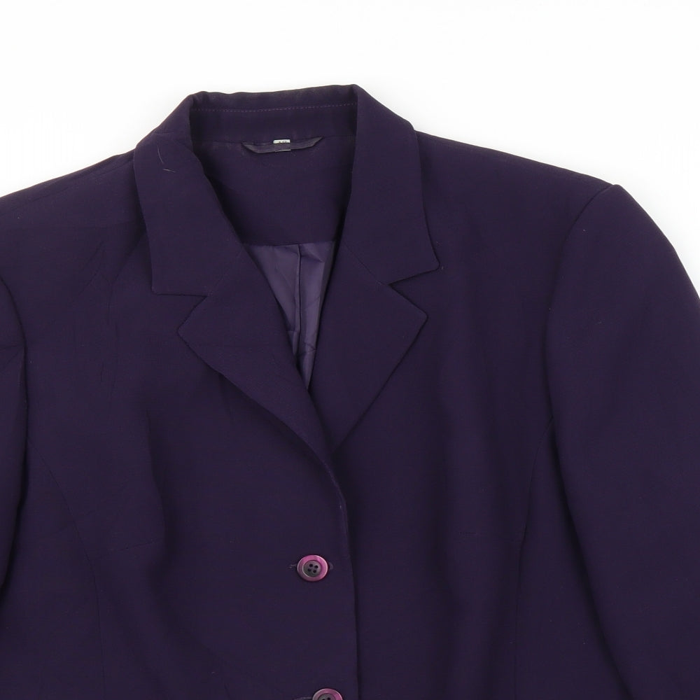 Debenhams Womens Purple   Jacket Blazer Size 18
