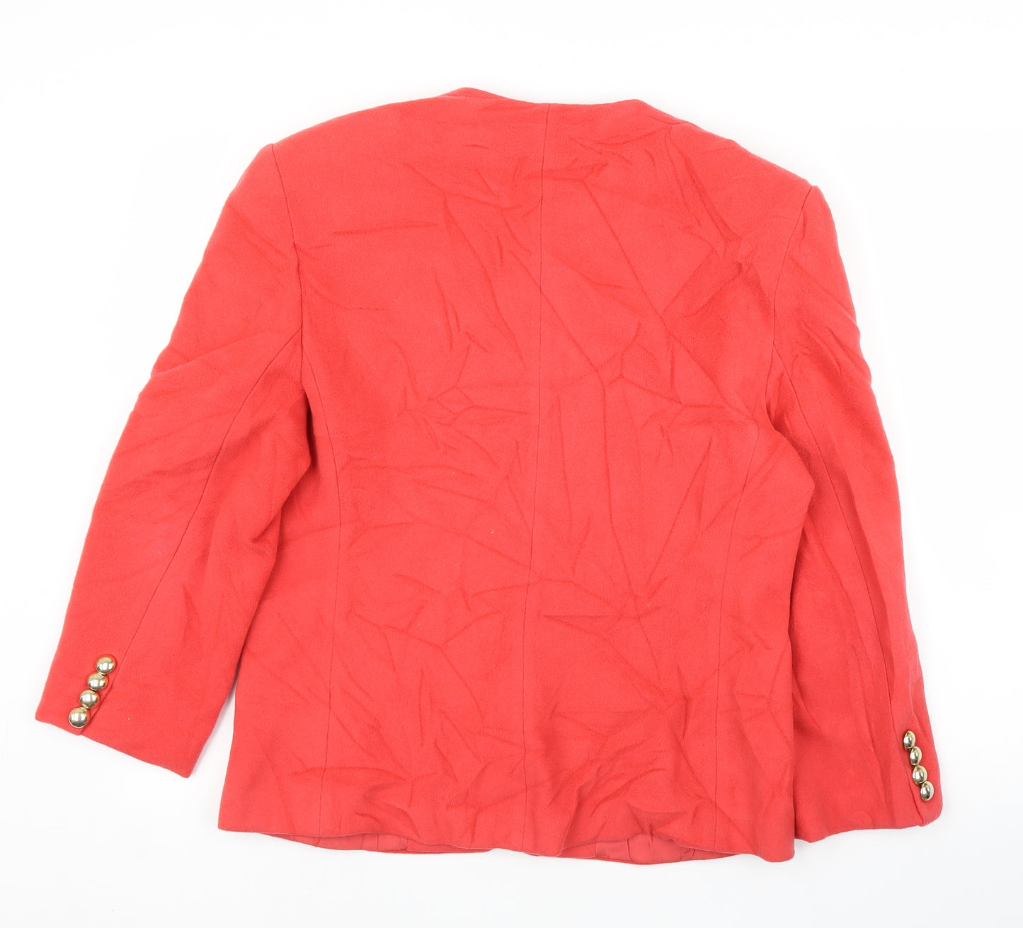 M&S Womens Red   Cardigan Jumper Size 12  - Jacket